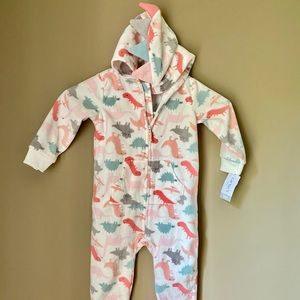 Carter’s Baby Girls Dinosaur Winter Jumpsuit